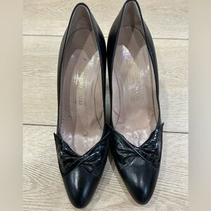 Bruno Magli Black Leather Heels